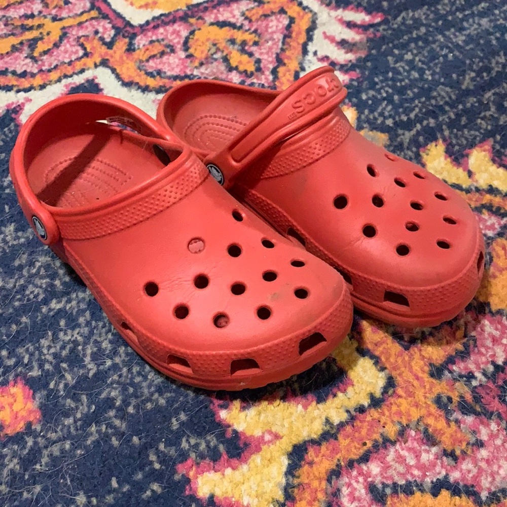 Red Crocs